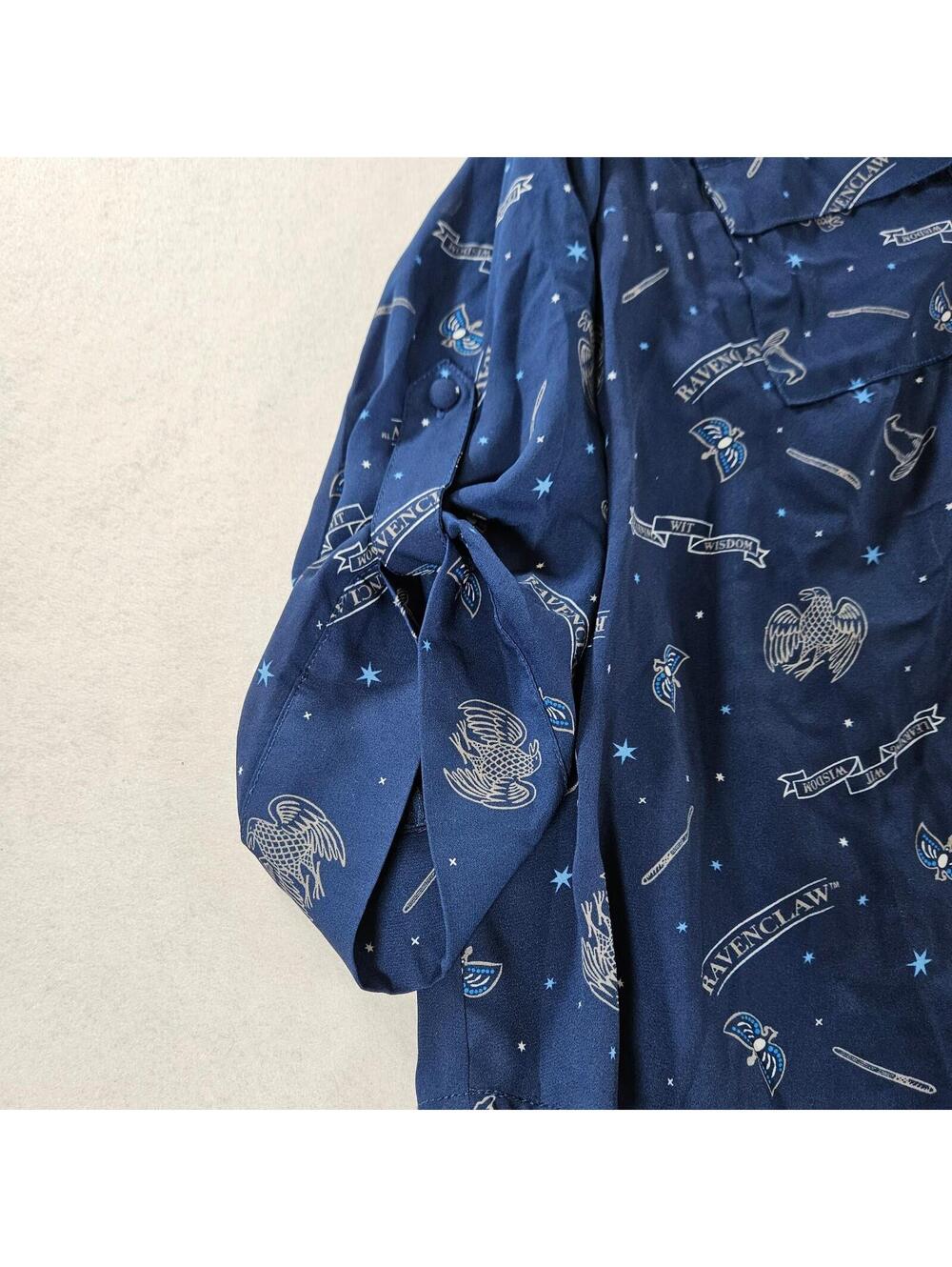 Torrid Harry Potter Ravenclaw Harper Blouse 3X Blue Celestial Stars Plus Size - Picture 2 of 12